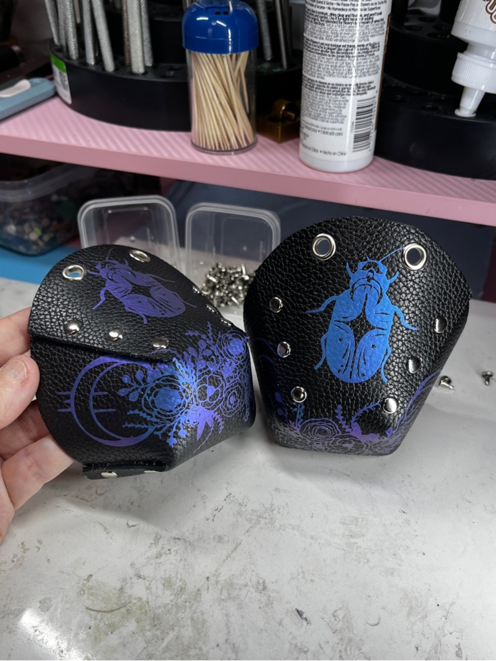 Custom Roller Skate Toe Guards Moon Beetle - Picture 5 of 14